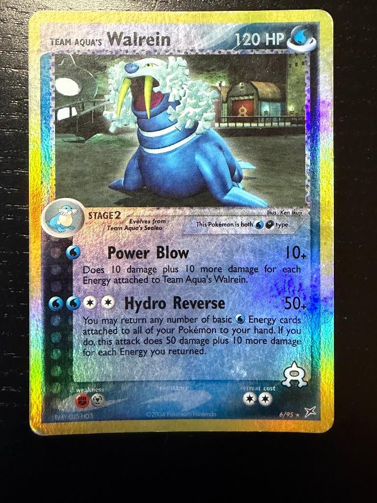 Walrein Team Magma vs Team Aqua 6/95 (2004) – Pokémon kaart, Ophalen of Verzenden, Zo goed als nieuw, Losse kaart, Foil
