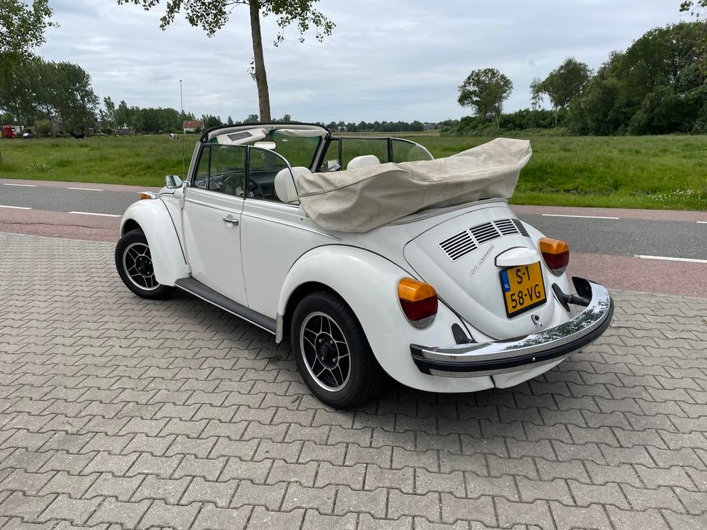 Volkswagen kever cabrio cabriolet triple white 1979, foto 4
