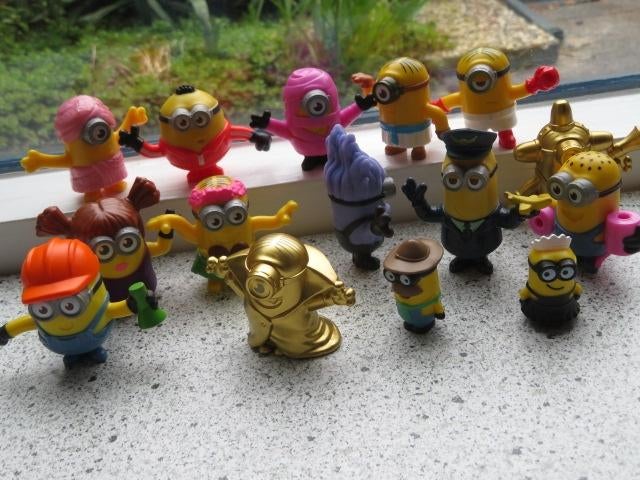 Minion Minions hard kunststof verschillend verzameling, Ophalen of Verzenden, Zo goed als nieuw