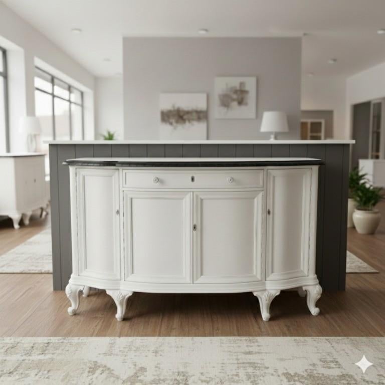 Dressoir Sideboard Neobarok Eiken1,60 m Art. Nr.: 27981E, Huis en Inrichting, Ophalen, 150 tot 200 cm, Eikenhout, Met lade(s)