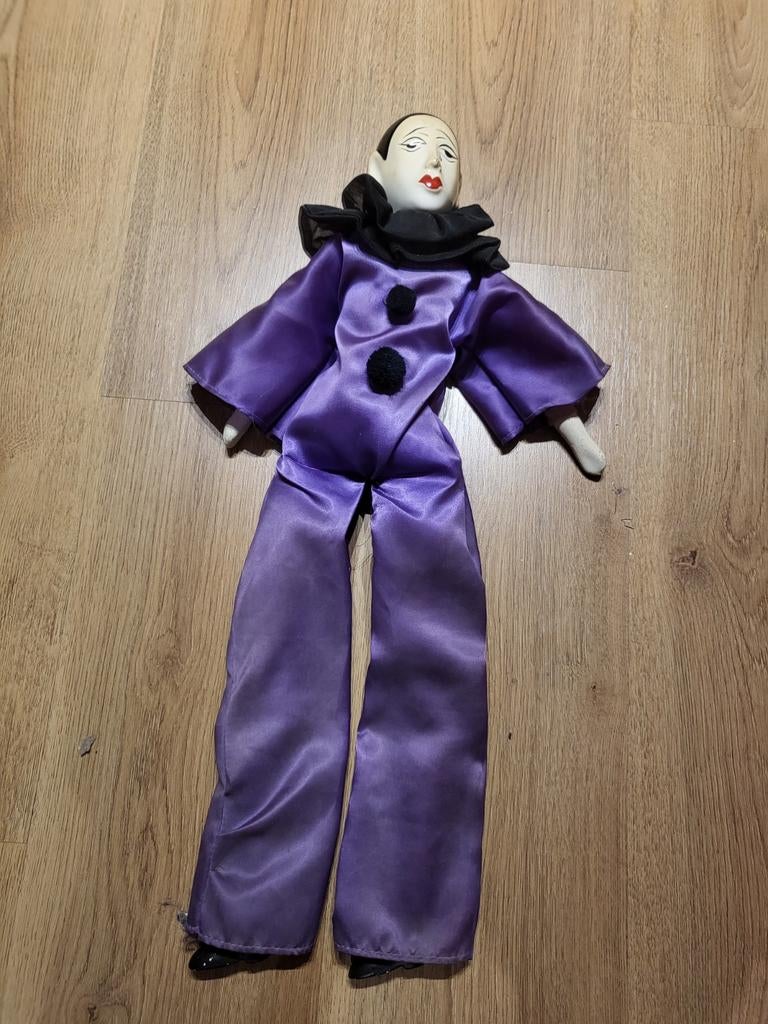 Vintage Porseleinen Clown Pop, Antiek en Kunst, Ophalen of Verzenden