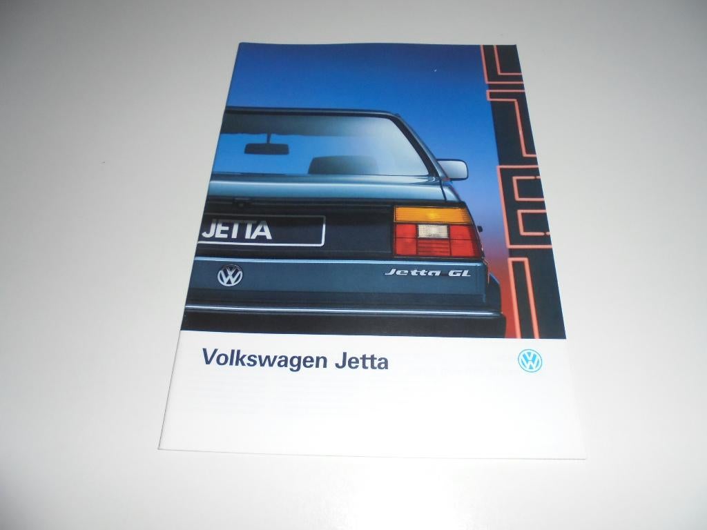 brochure Volkswagen Jetta  1989, Ophalen of Verzenden, Nieuw, Volkswagen