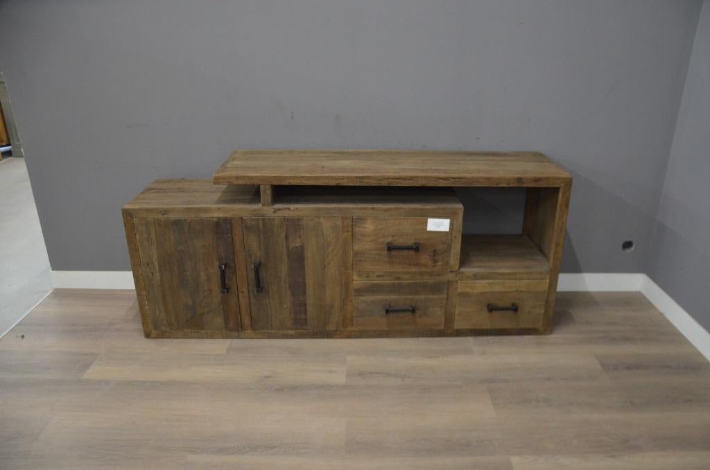 Teak dressoir 210 cm - levels, Huis en Inrichting, Ophalen of Verzenden, Nieuw