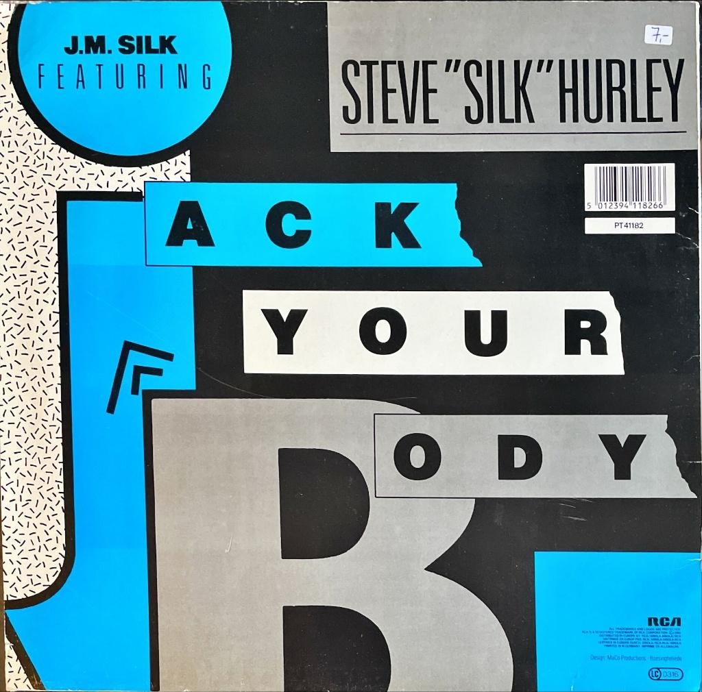 Maxi single Steve "Silk" Hurley - Jack your body (12 inch), Cd's en Dvd's, Vinyl Singles, Gebruikt, Maxi-single, Pop, 12 inch