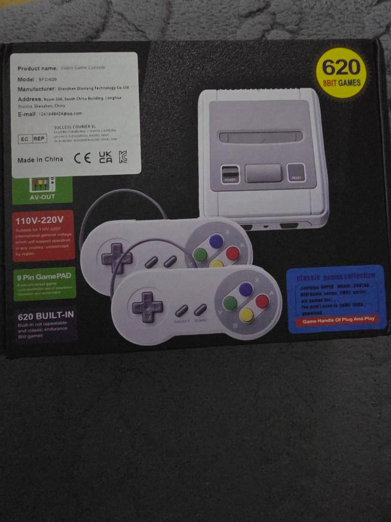 Mini SNES met 620 games - Retro Gaming!, Spelcomputers en Games, Spelcomputers | Atari, Nieuw, Overige modellen, Met 2 controllers