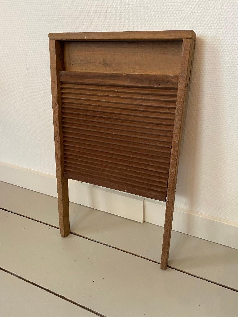 Antiek, brocante, landelijke houten wasbord, Ophalen of Verzenden