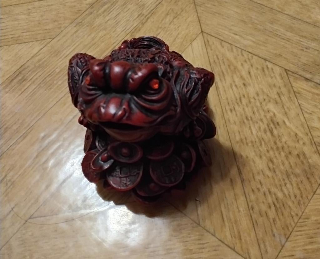 Kikker geld /Money frog, Verzamelen, Dierenverzamelingen, Ophalen, Zo goed als nieuw, Reptiel of Amfibie, Beeldje of Figuurtje