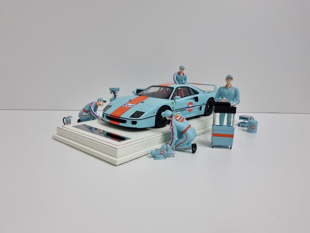 Vip Models
Ferrari F40
Gulf Editie + Pit Crew 1/99 1:18 Nieu, Hobby en Vrije tijd, Modelauto's | 1:18, Nieuw, Auto, Ophalen of Verzenden