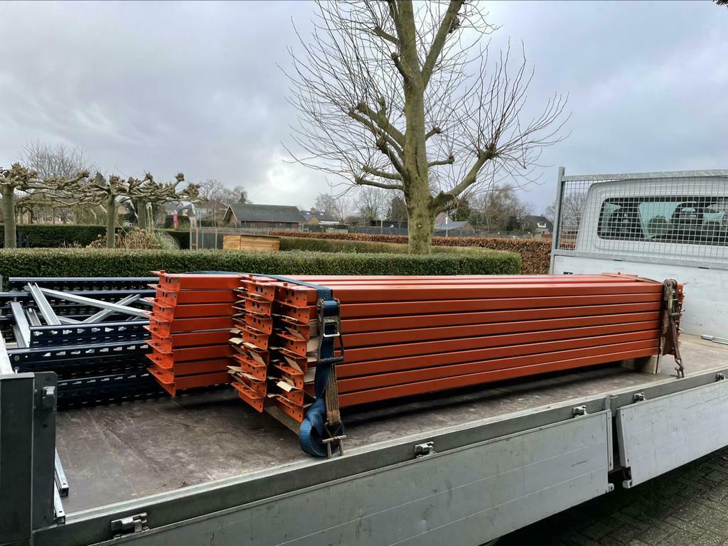 11,40 meter palletstelling 5 staanders en 32 liggers, Zakelijke goederen, Kantoor en Winkelinrichting | Magazijn, Stelling en Opslag
