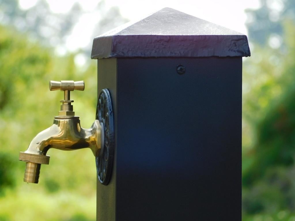 Staande Waterkraan - Alu - Zwart, Tuin en Terras, Ophalen of Verzenden, Nieuw, Aluminium, Waterornament