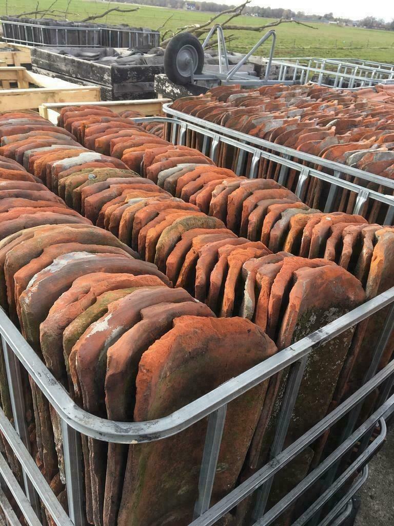 Oud hollandse dakpannen,oudhollandse, oude holle,, 4500stks, Doe-het-zelf en Verbouw, Gebruikt, Steen of Klei, Ophalen of Verzenden