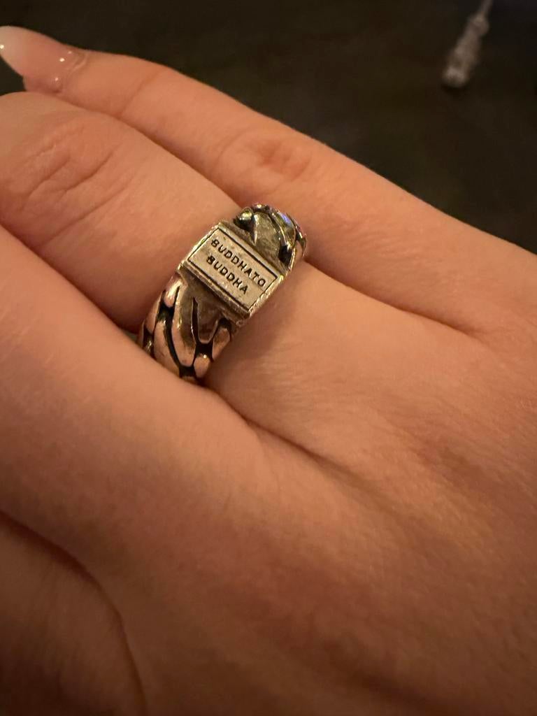 Buddha to Buddha Ben Small Ring Maat 17 925 sterling zilver, Ophalen of Verzenden, Dame of Heer, Zilver, Kleiner dan 17
