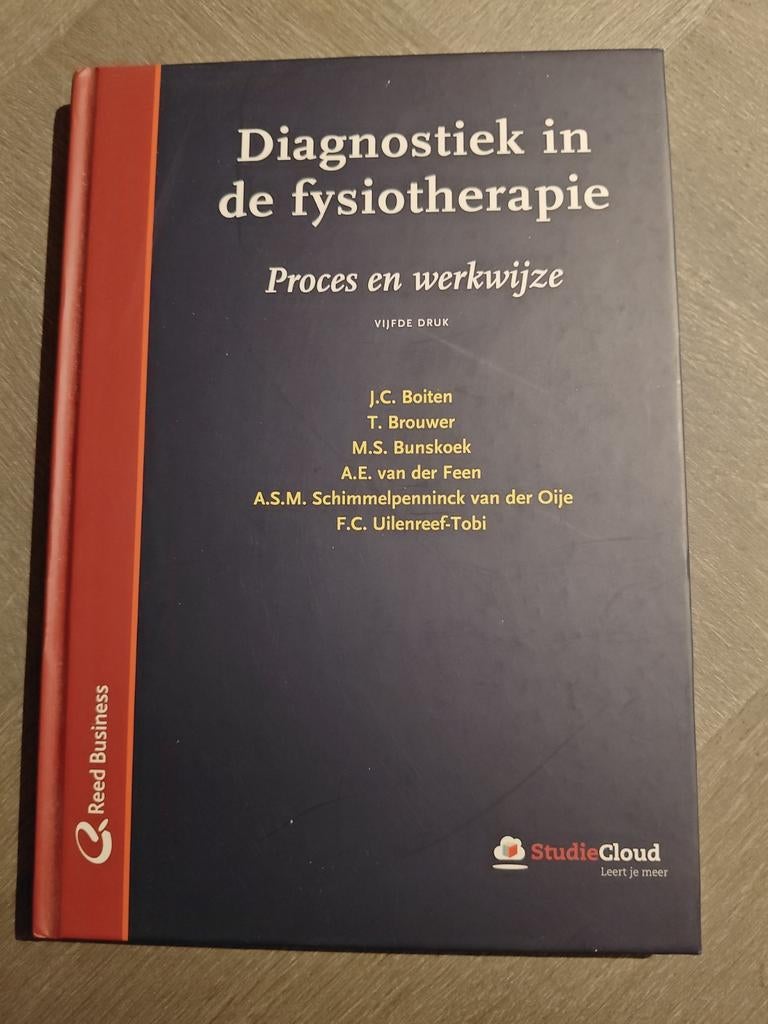 Diagnostiek in de fysiotherapie - Boiten, Ophalen of Verzenden, Zo goed als nieuw, HBO, J.C. Boiten
