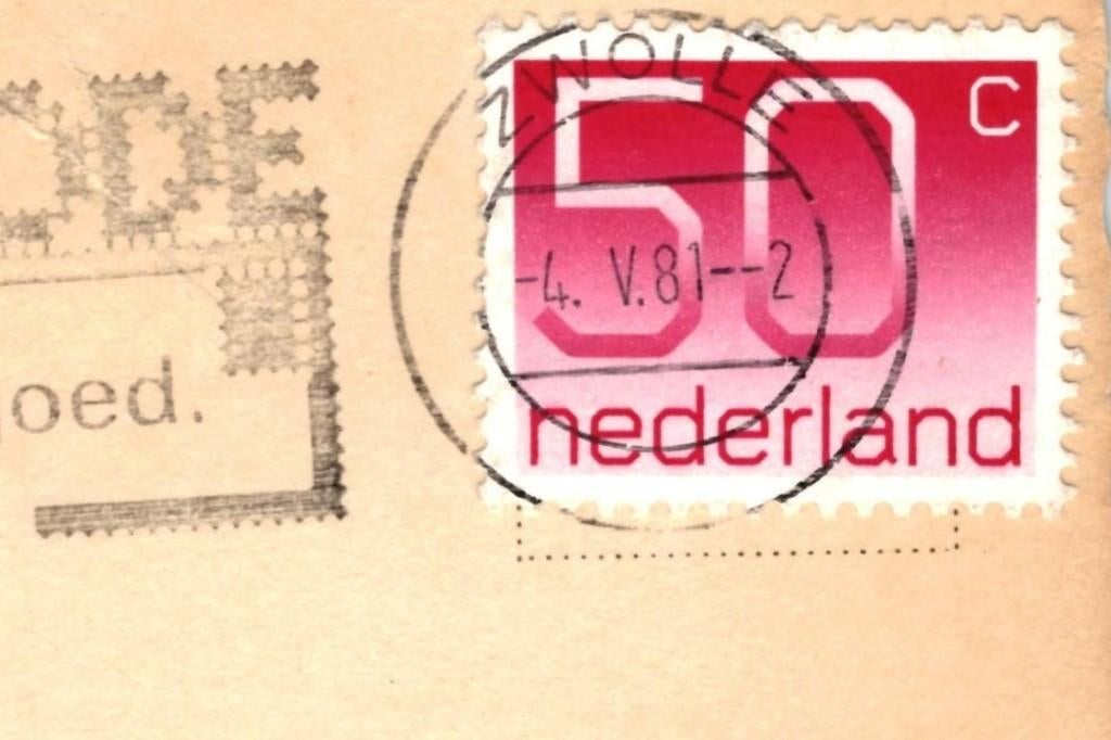 913303 Bloemenvelden klederdracht Gelopen met zegel, Ophalen of Verzenden, 1980 tot heden, Gelopen, Noord-Holland