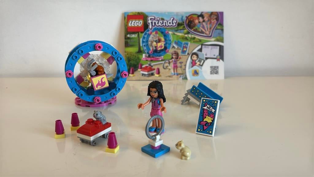 Lego Friends 41383 Olivia's Hamsterspeelplaats - Zonder doos, Ophalen of Verzenden, Zo goed als nieuw, Complete set, Lego