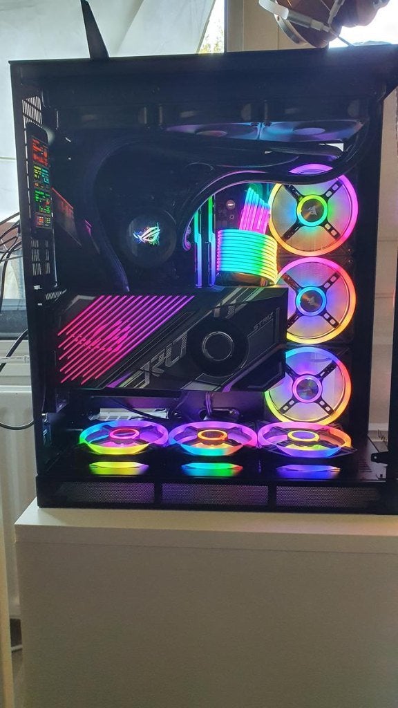 ASUS ROG Strix LC GeForce RTX 3080 Ti OC, Computers en Software, Gebruikt, GDDR6, PCI-Express 4, Ophalen of Verzenden