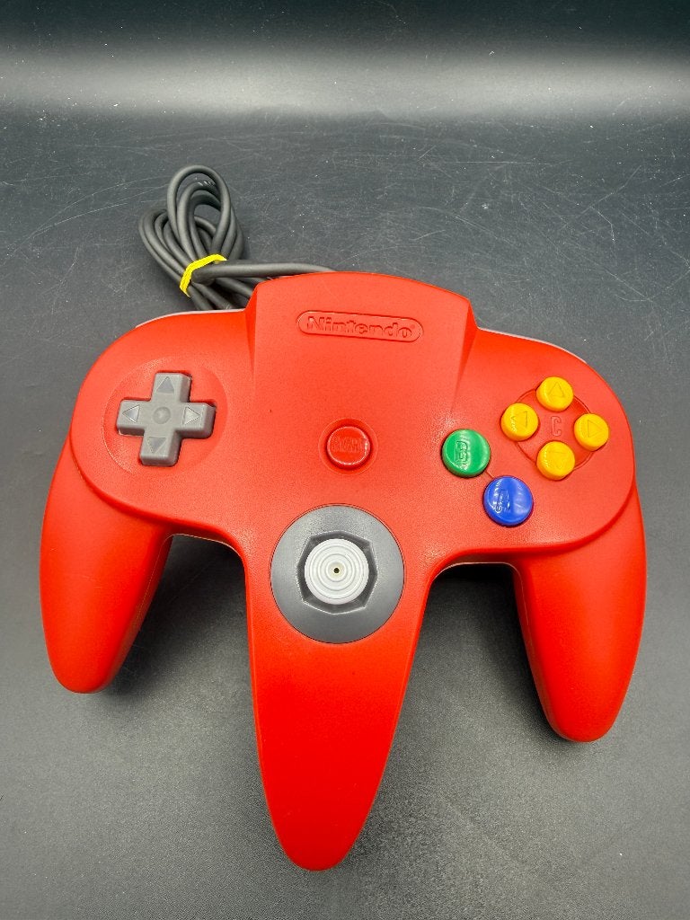 2x Nintendo 64 N64 controller rood, Ophalen of Verzenden, Zo goed als nieuw, Nintendo 64, Overige controllers