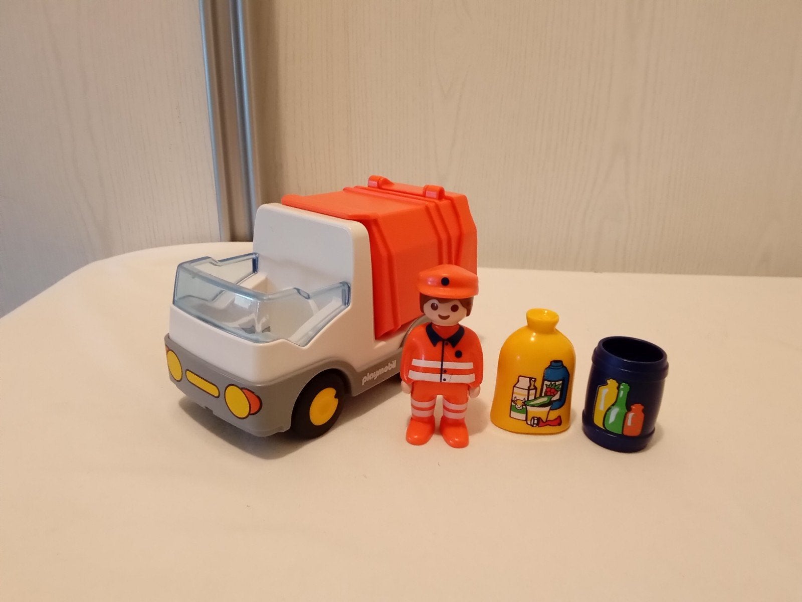 123 playmobil 6774 vuilniswagen compleet, Ophalen of Verzenden, Zo goed als nieuw