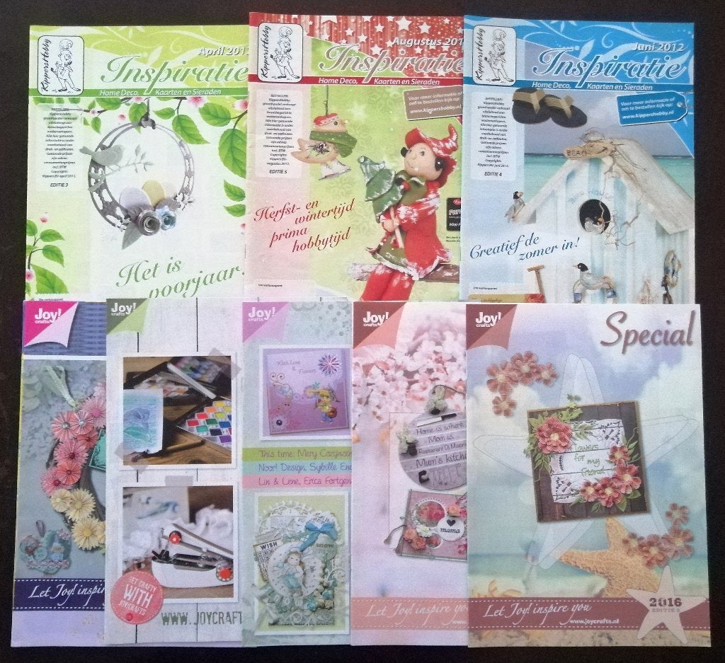 Joy Crafts en Inspiratie magazinen voor kaarten maken, Ophalen of Verzenden, Zo goed als nieuw, Overige thema's, Overige typen
