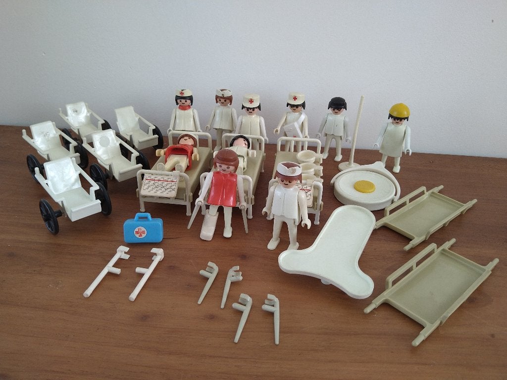 Playmobil Vintage Ziekenhuis Set, Gebruikt, Complete set, Overige typen, Ophalen of Verzenden