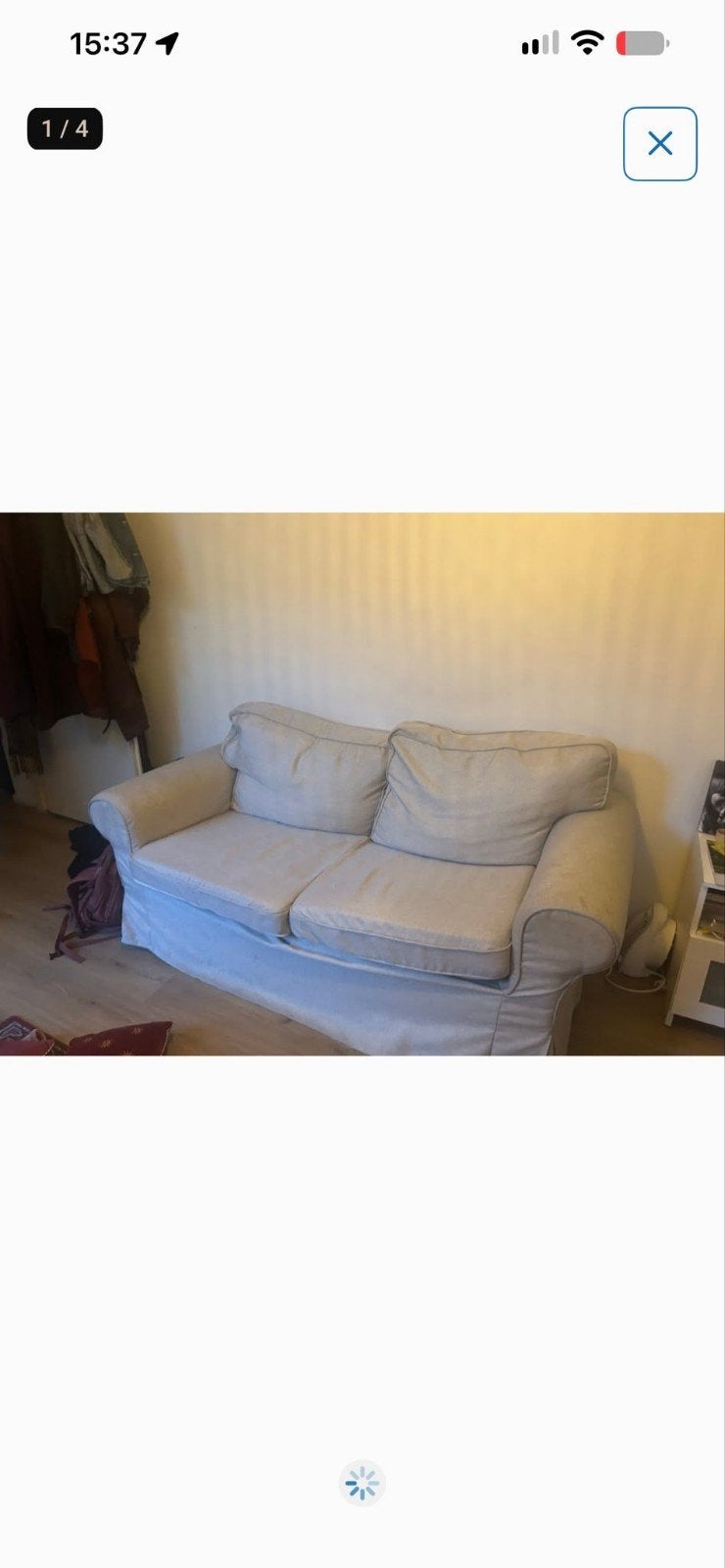 IKEA Ektorp 2-zitsbank - Kilanda lichtbeige, Ophalen, Modern, Comfortabel, Gebruikt, 150 tot 200 cm