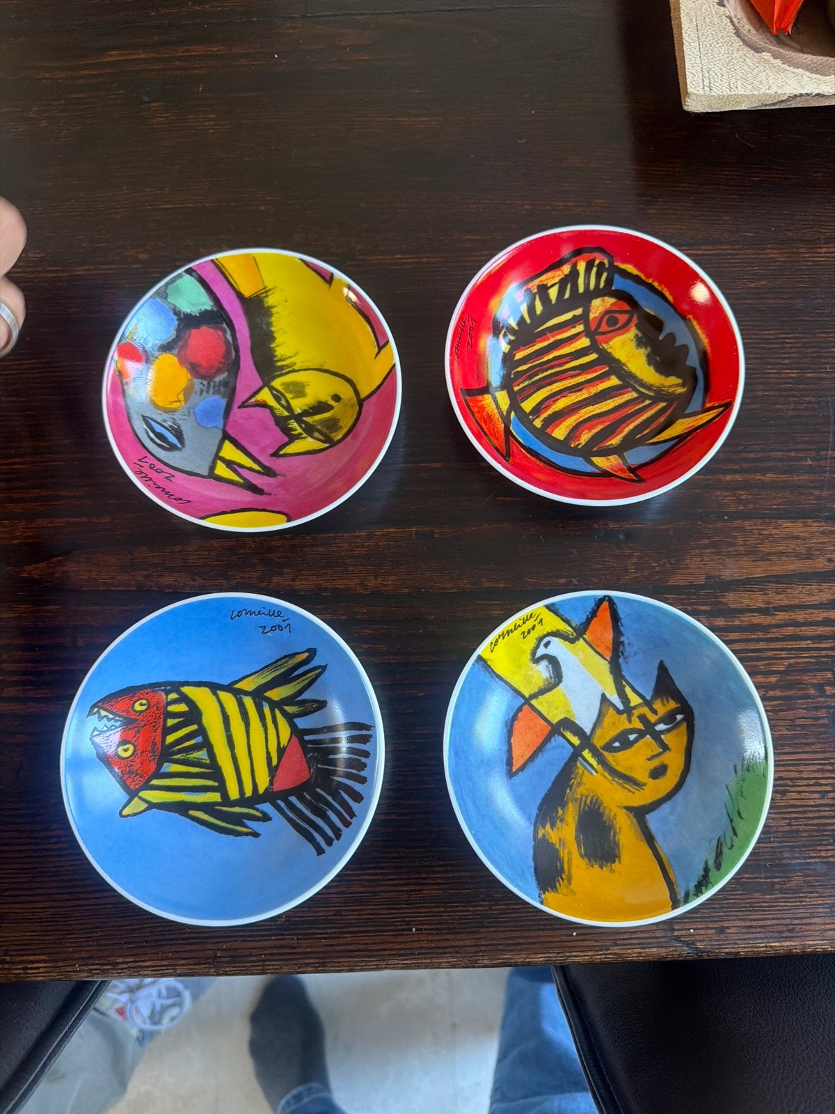 4x Corneille 2001 porseleinen bakjes, Ophalen of Verzenden