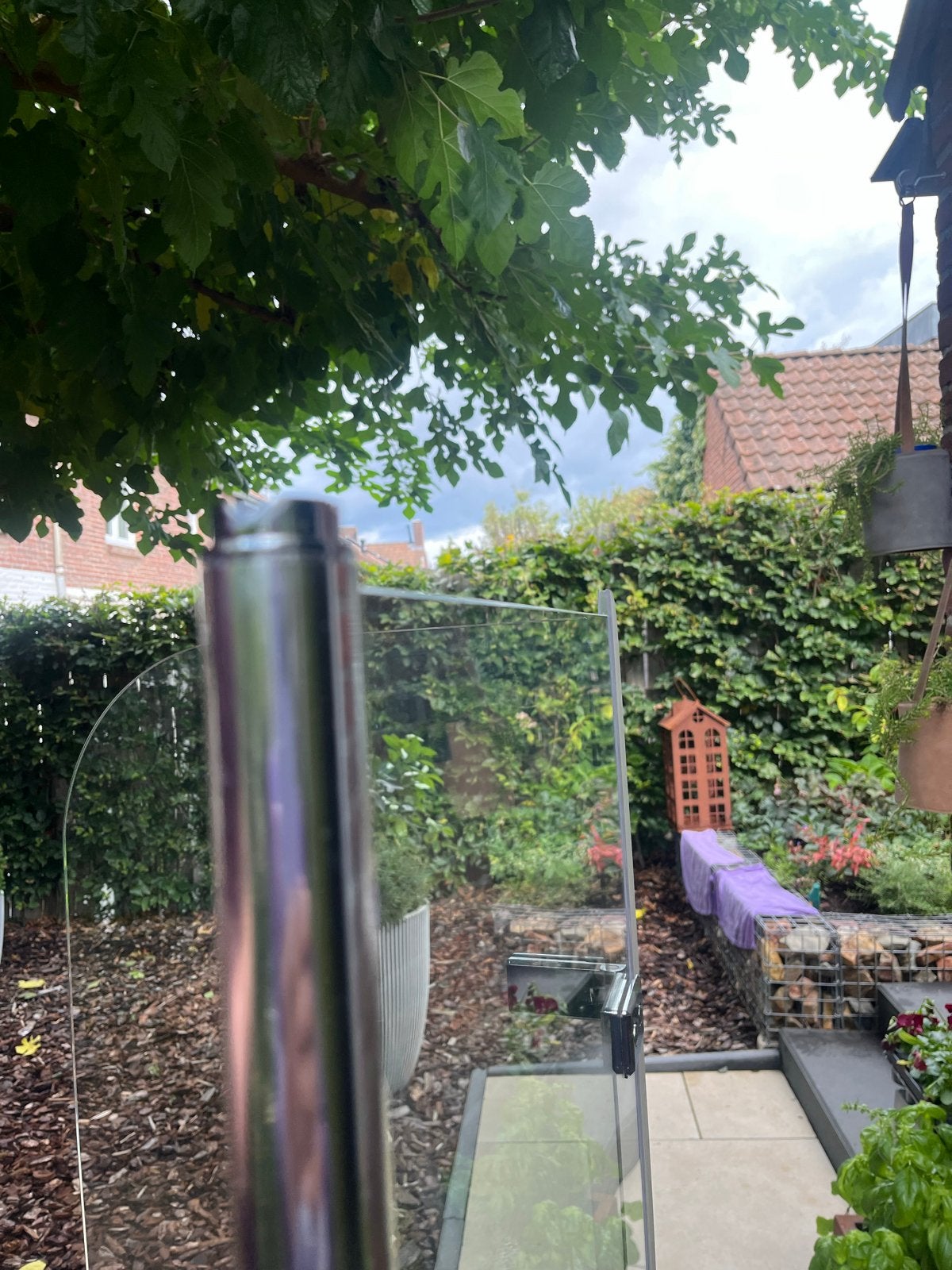 Glazen afscheiding voor bad, Ophalen, Minder dan 50 cm, Overige typen, Zo goed als nieuw