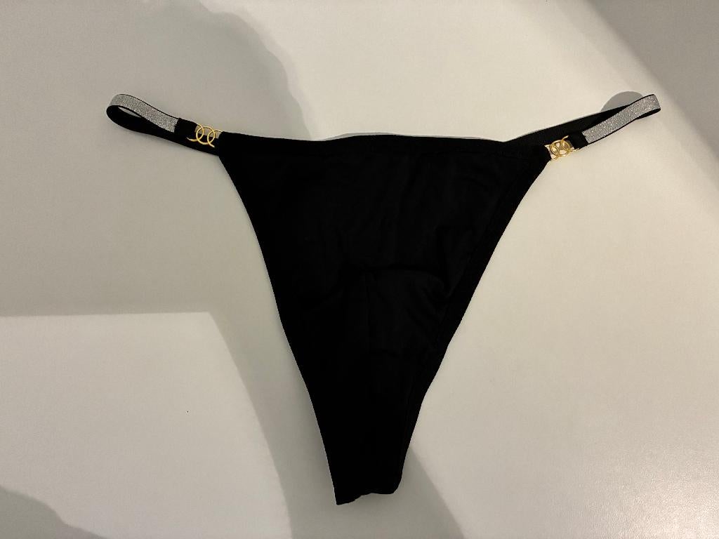 Sexy zwarte string, Kleding | Heren, Ondergoed, Ophalen of Verzenden, Zwart, Slip