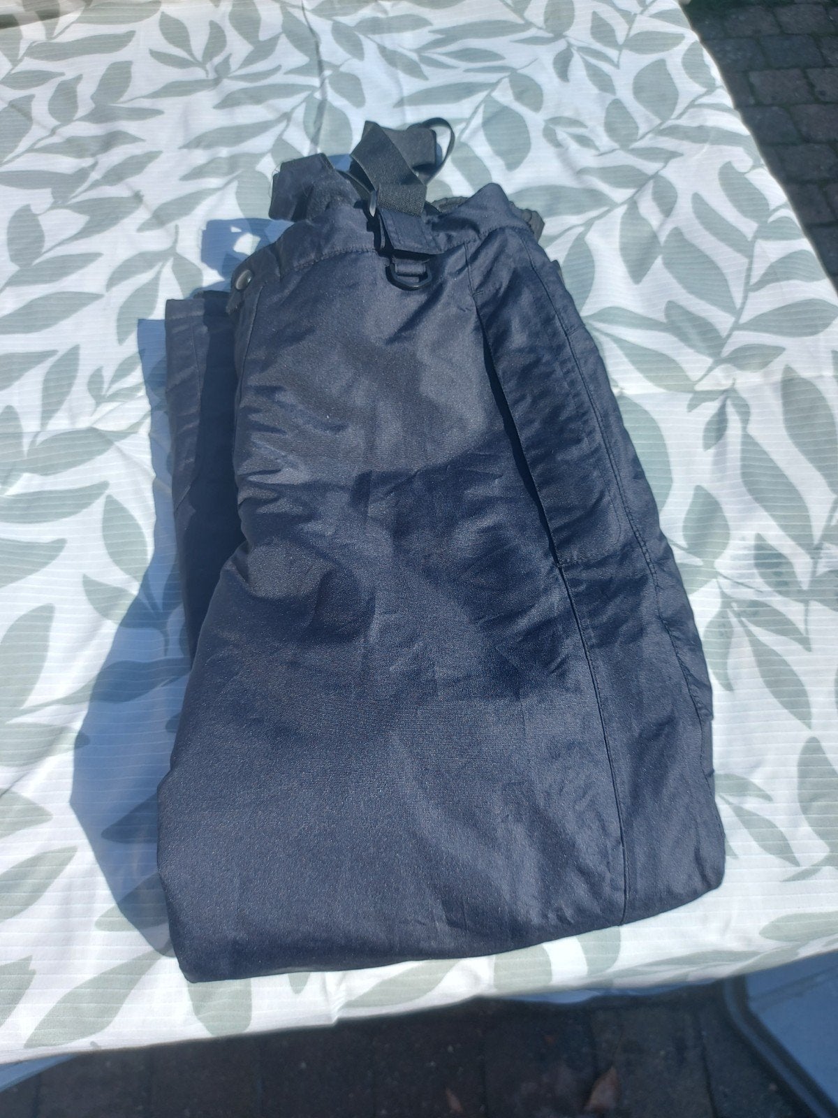 Zwarte skibroek met bretels maat 146/152, Kinderen en Baby's, Ophalen, Jongen of Meisje, Broek
