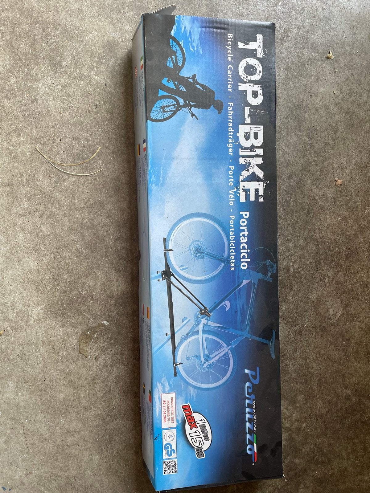 TOP-BIKE Portabiciclo Fietsendrager - Nieuw in doos, Auto diversen, Fietsendragers, Ophalen, 1 fiets, Nieuw, Achterklepdrager
