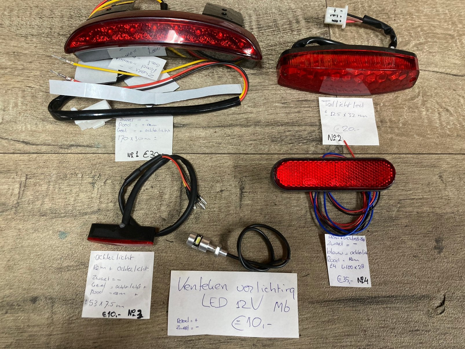 Achterlichten led voor choppers bobbers, Ophalen of Verzenden, Nieuw