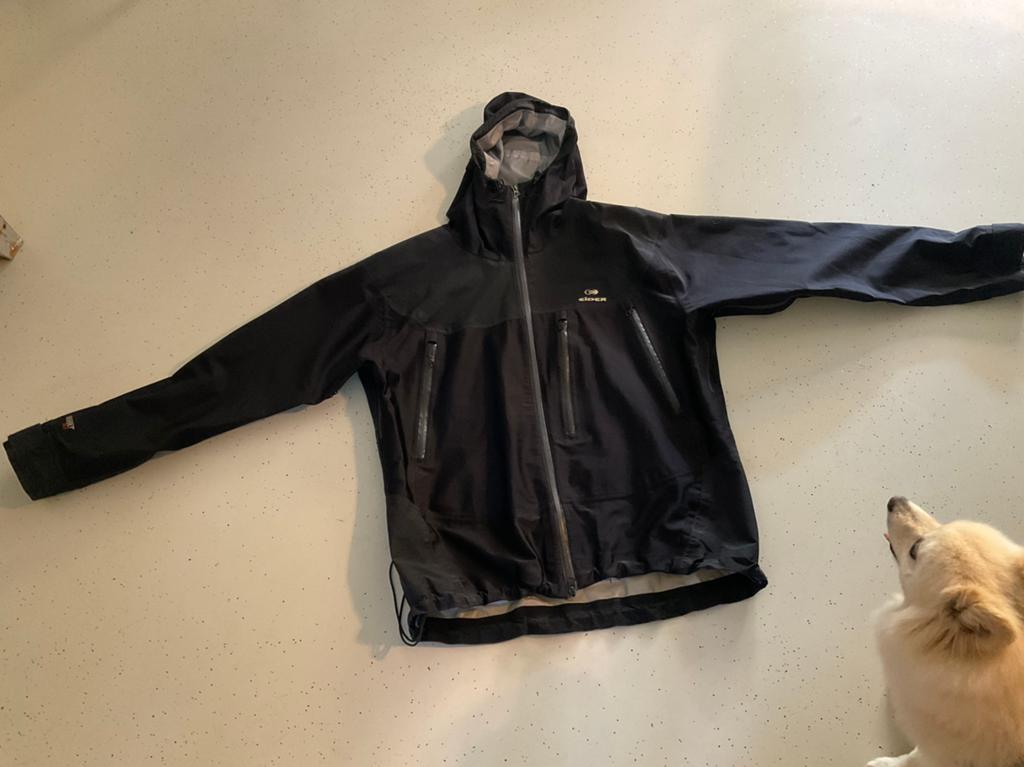 Eider heren regenjas XXL zwart, Ophalen of Verzenden, Gebruikt, Regenjas, Heren