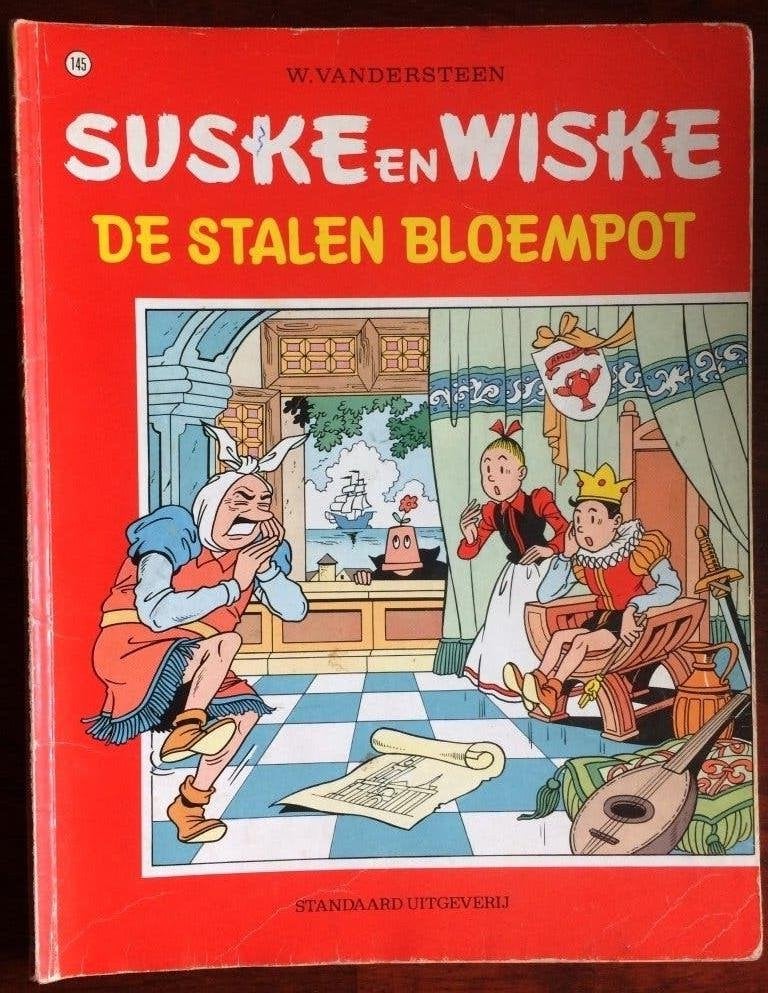 Suske en Wiske - De stalen bloempot - nr 145, Eén stripboek, Ophalen of Verzenden, Gelezen, Willy Vandersteen