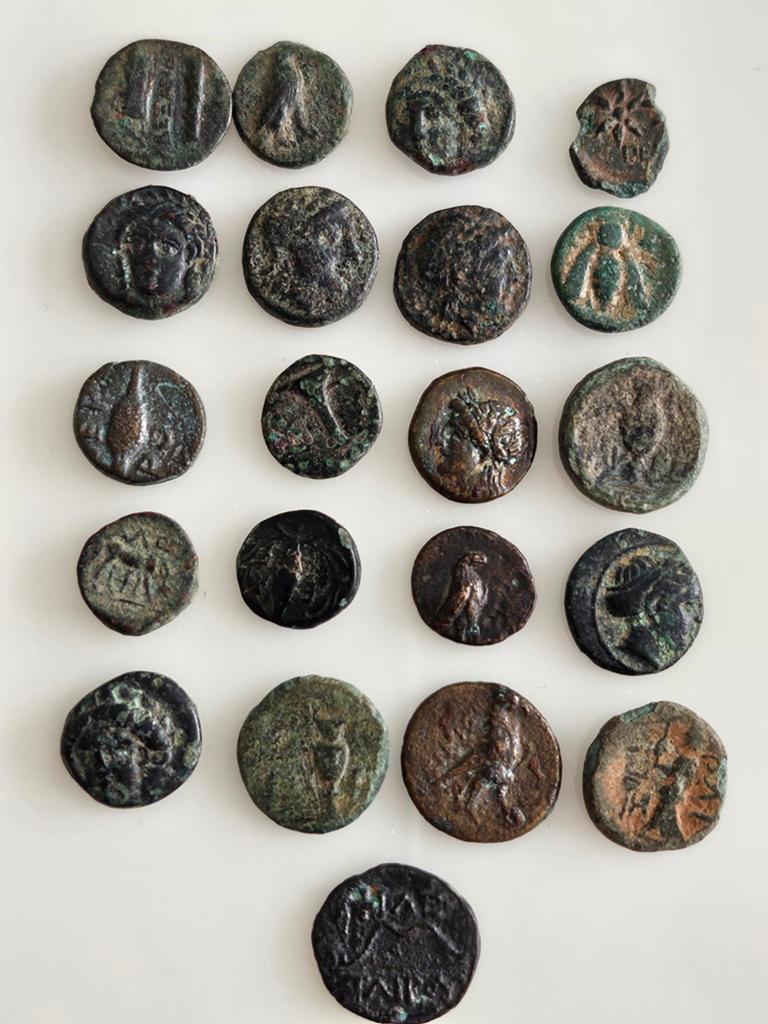 21 Antieke ancient romeinse byzantine of griekse Munten, Ophalen of Verzenden, Overige landen, Setje