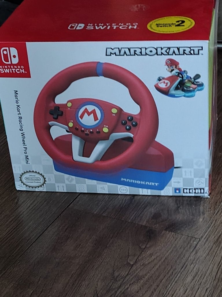 Nintendo Switch HORI Mario Kart pro mini race stuur, Ophalen of Verzenden, Gebruikt, Met 1 controller, Switch Original