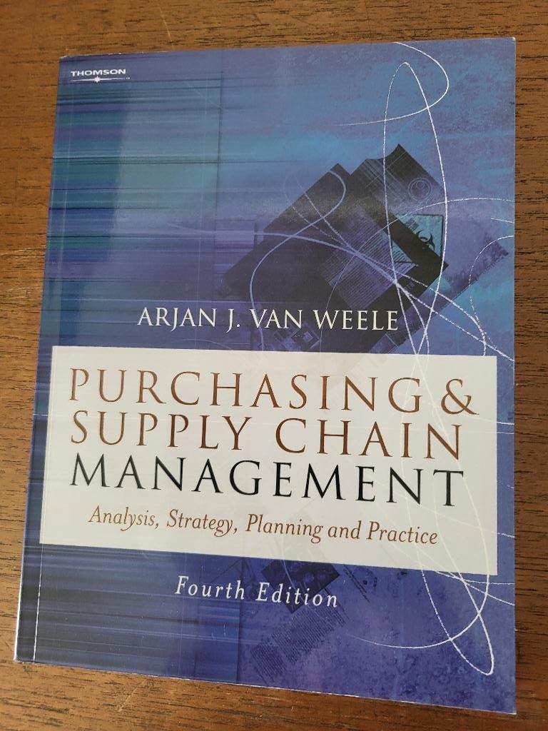 Purchasing & supply chain management., Boeken, Gelezen, Arjan. J. Van weele, Alpha, HBO