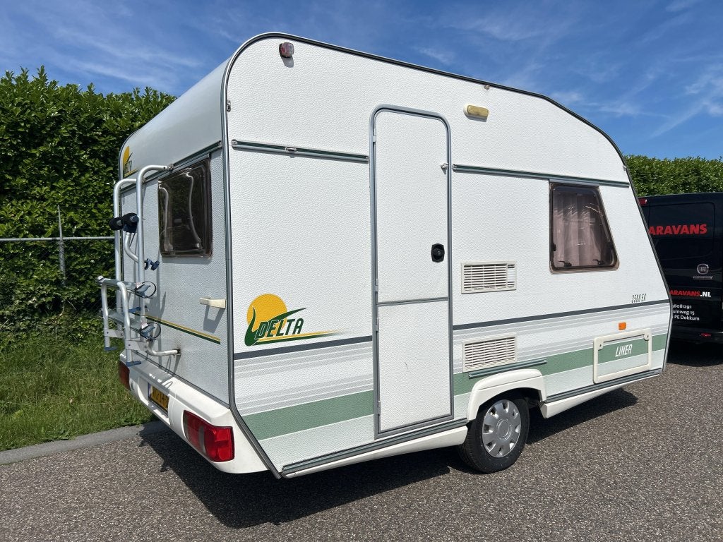 Delta Liner 3500 EK LUIFEL FIETSDRAGER TOILET, Caravans en Kamperen, Caravans, Niet ingevuld, Overige typen, Standaardzit, Tot en met 2
