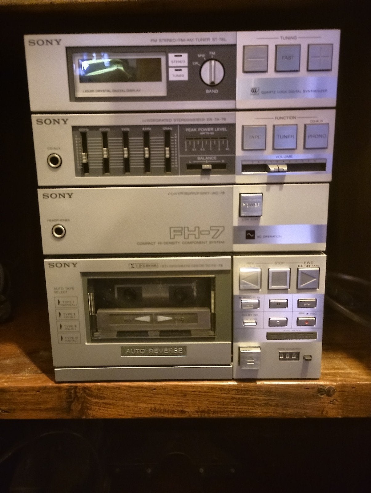 Sony FH-7 Compact Hifi Systeem met Cassettedeck en Tuner, Ophalen, Cassettedeck, Sony