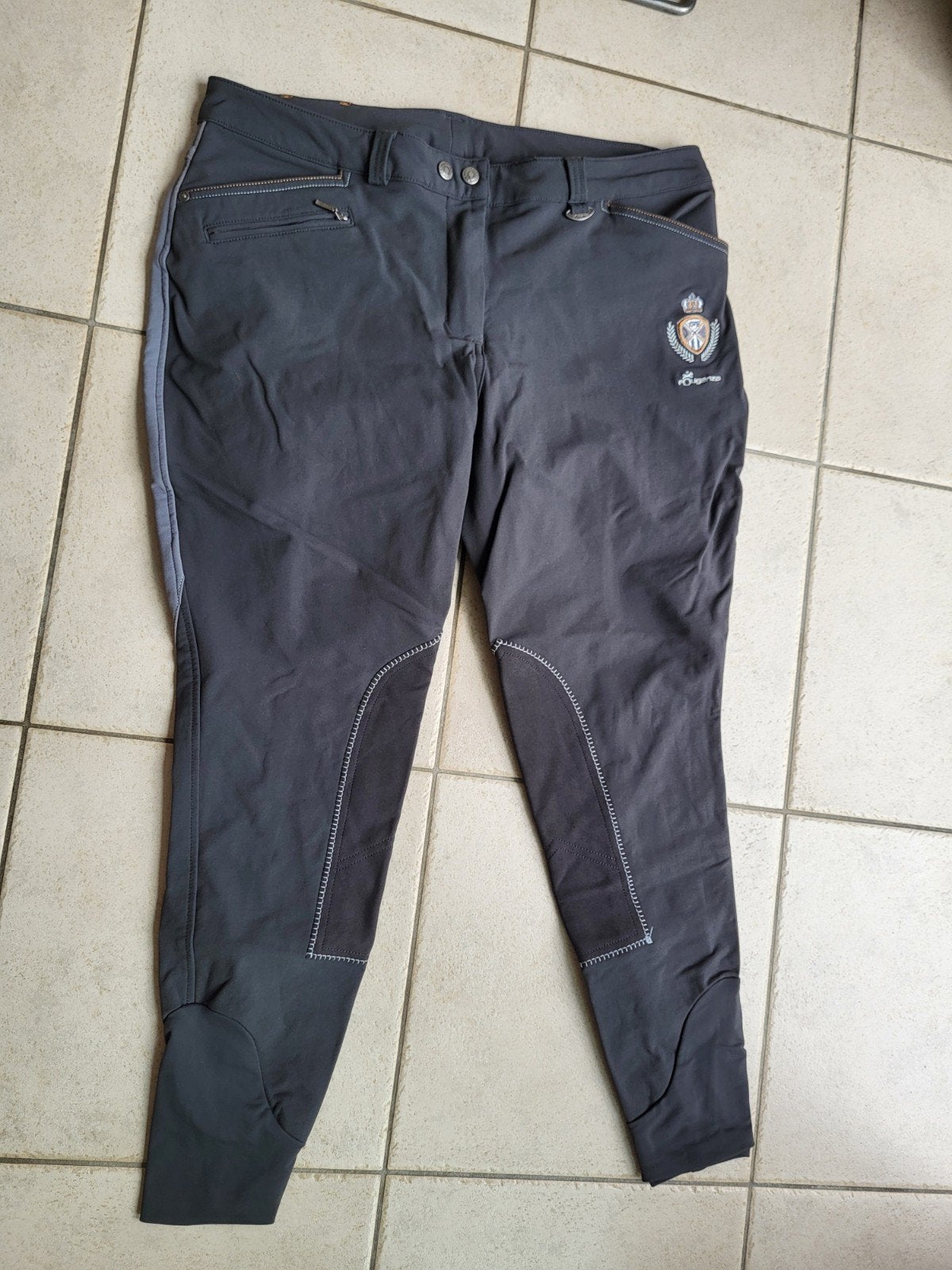 Rijbroek Fouganza maat 40-42, Dieren en Toebehoren, Dressuur, Fouganza, Grijs, Dames