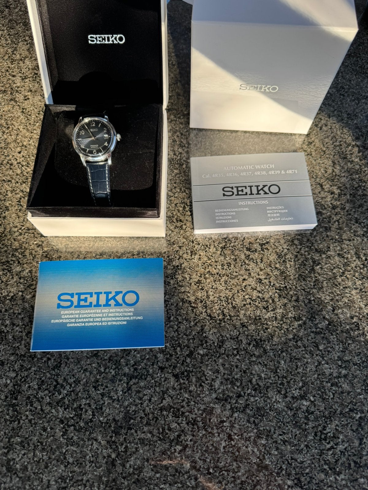 Seiko Presage Automatisch Horloge - Zo goed als nieuw, Seiko, Leer, Staal, Polshorloge