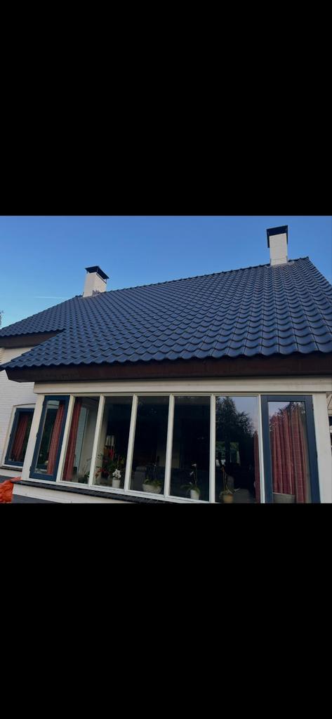 Koramic VHV Klass dakpannen zwart sat, Doe-het-zelf en Verbouw, Dakpannen en Dakbedekking, Ophalen, Gebruikt, Steen of Klei, Zwart