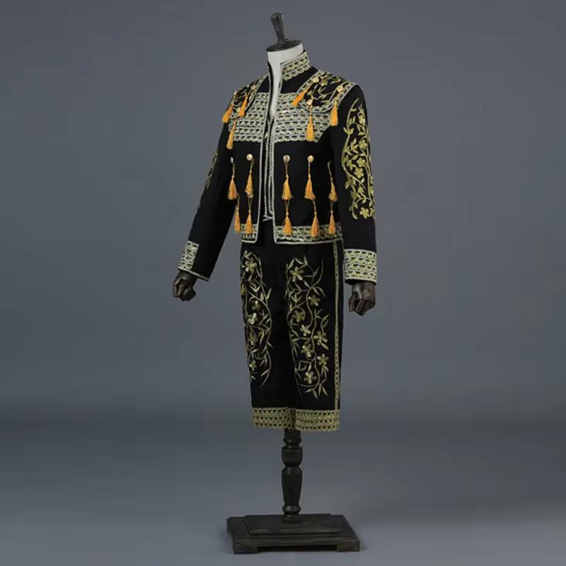 Zwart heren matador kostuum (stierenvechter), Verzenden, Nieuw, Overige maten, Overige thema's