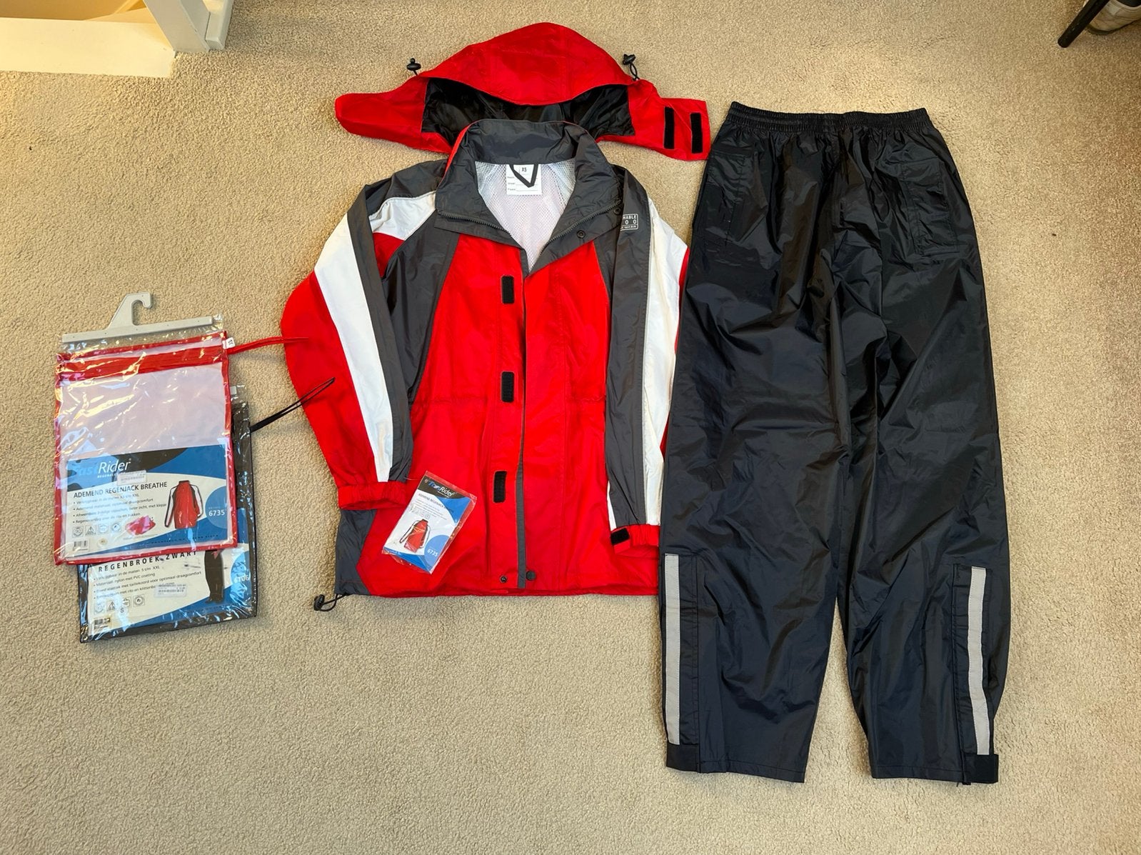 Fastrider Breathable 3000 regenpak Jack XS broek S NIEUW !, XS, Nieuw, Kinderen, Ophalen of Verzenden