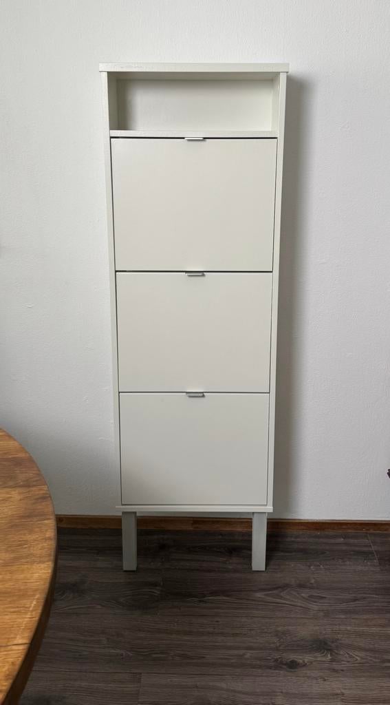 IKEA SKÄR schoenenkast wit met 3 vakken, Ophalen, Gebruikt