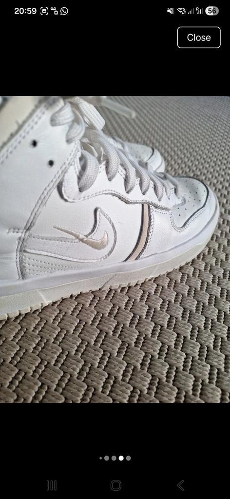 Nike WMNS Rebels Dunk High Up "Summit White" Hi-Top Sneakers, Wit, Nike, Ophalen of Verzenden, Sneakers of Gympen