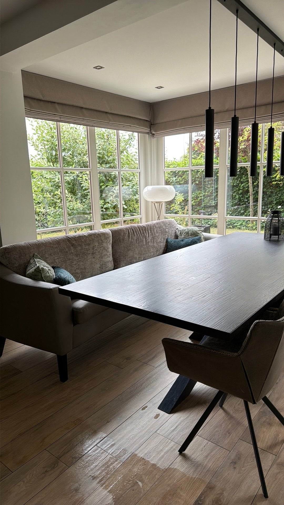 Stijlvolle eetkamer bank (by Nuance Design), Ophalen, 250 tot 300 cm, 75 tot 100 cm, Zo goed als nieuw