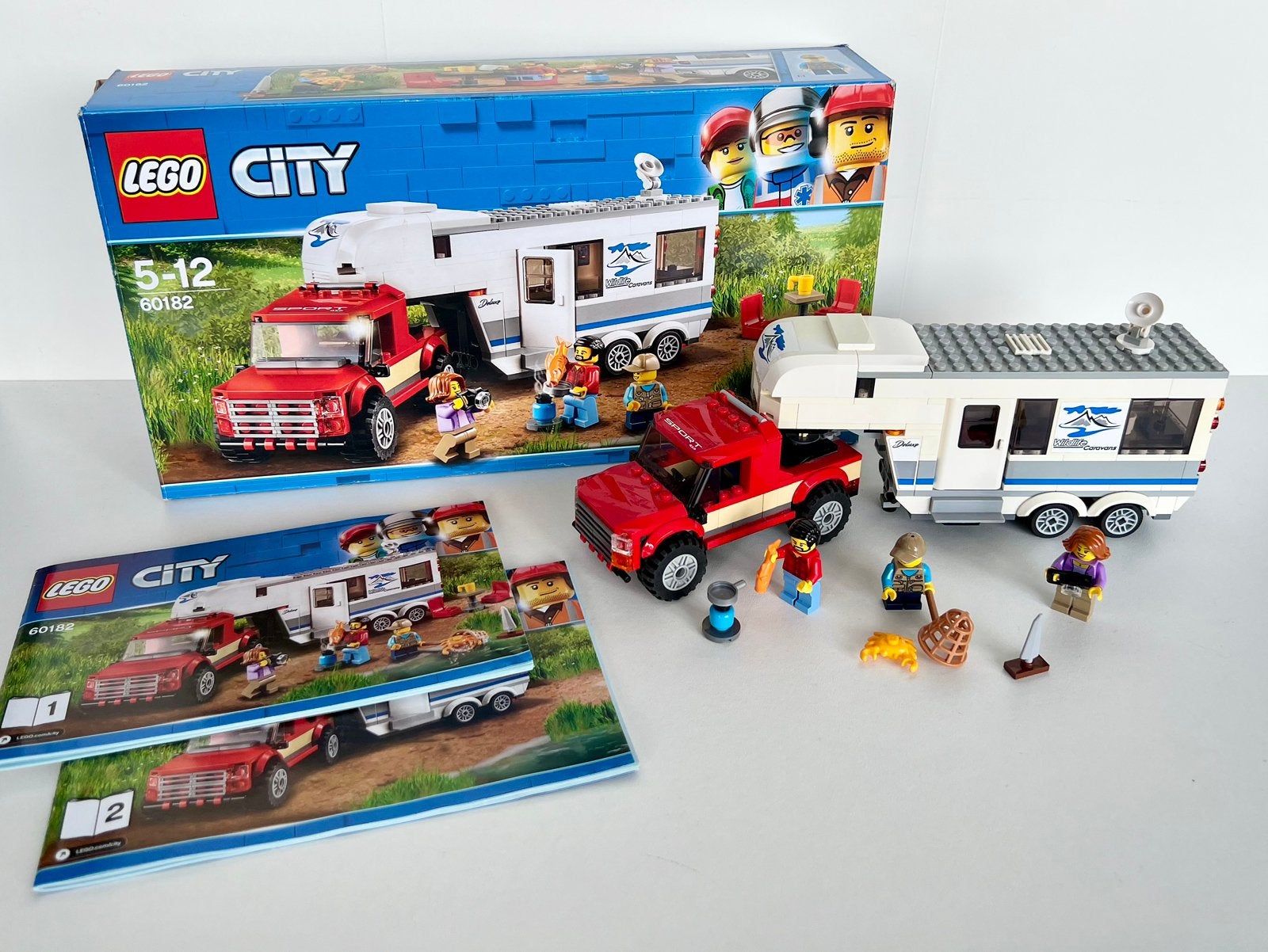 Lego 60182 Pickup & Caravan met doos, Ophalen of Verzenden, Gebruikt