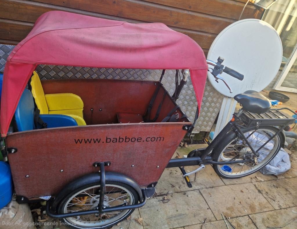 Babboe bakfiets gekeurd!, Fietsen en Brommers, Fietsen | Bakfietsen, Ophalen, Gebruikt, 4 kinderen of meer