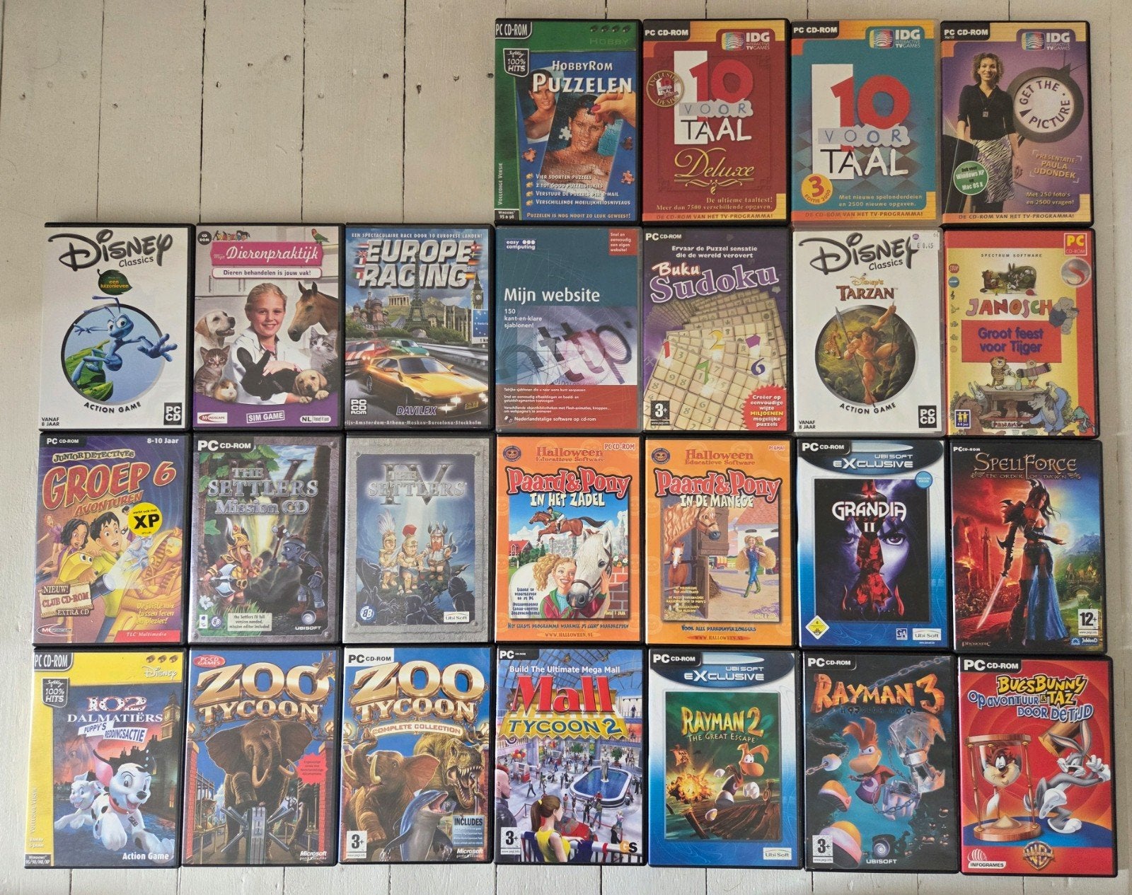verzameling pc cd-rom spellen games, Spelcomputers en Games, Games | Pc, Ophalen of Verzenden, Gebruikt