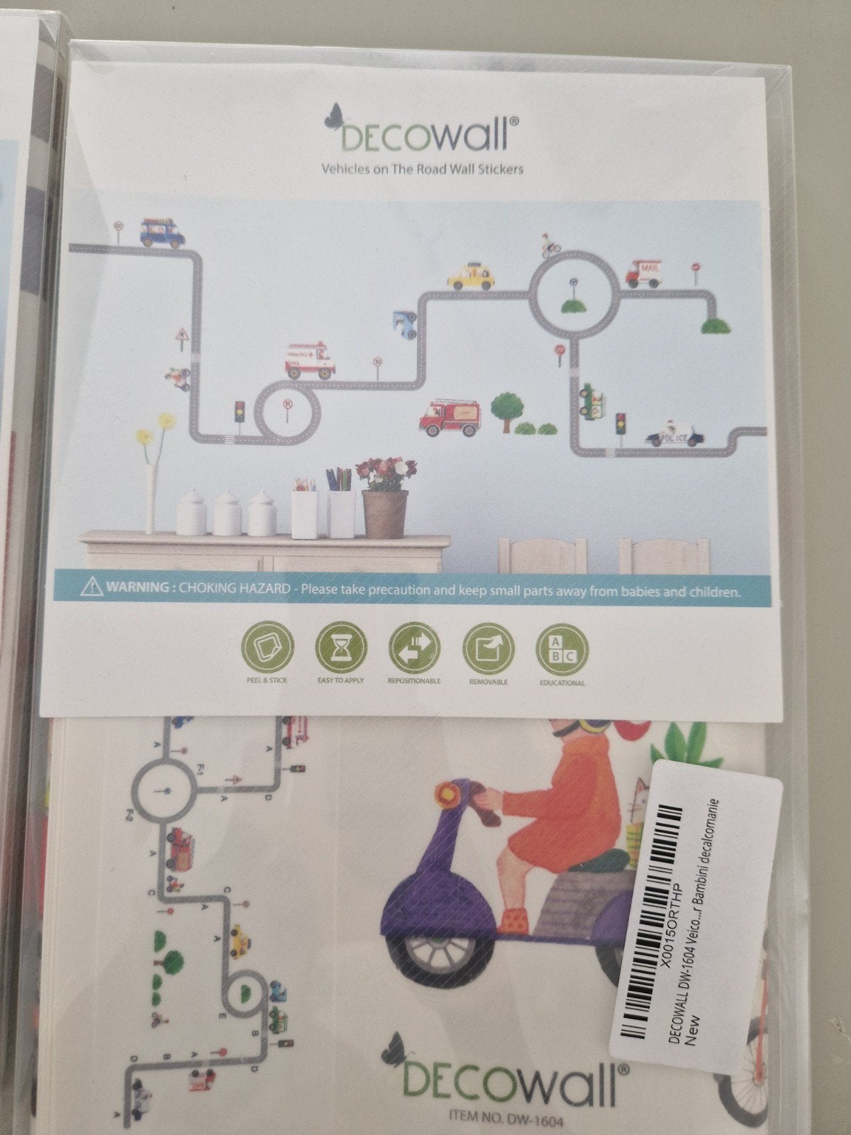 muurstickers vervoer/wegen, Ophalen of Verzenden, Nieuw, Wanddecoratie